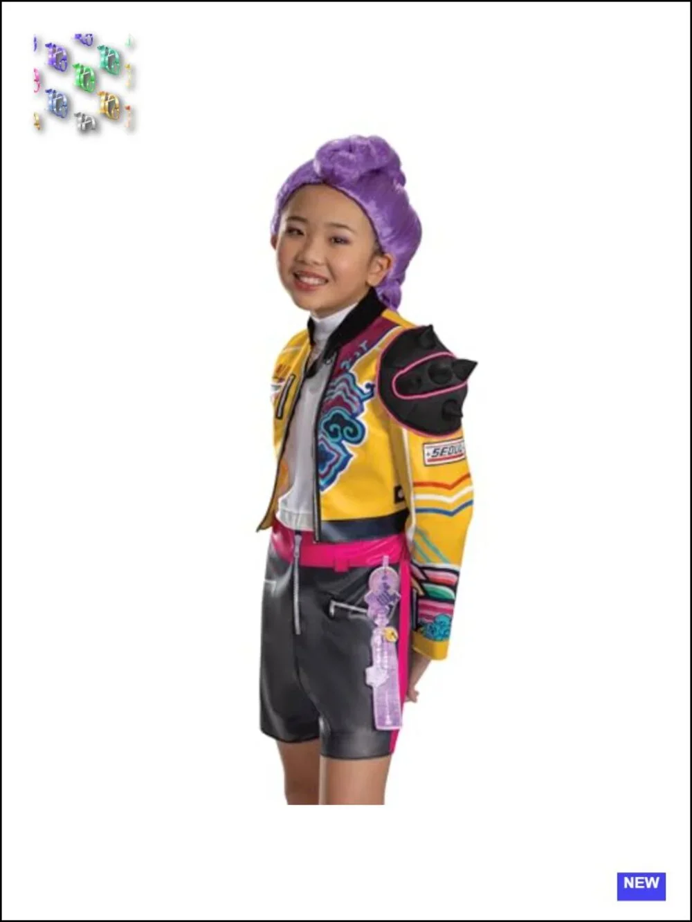 Kids K-Pop Demon Hunters Rumi Costume Jumpsuit Top Halloween Dress Up